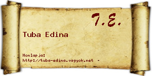 Tuba Edina névjegykártya